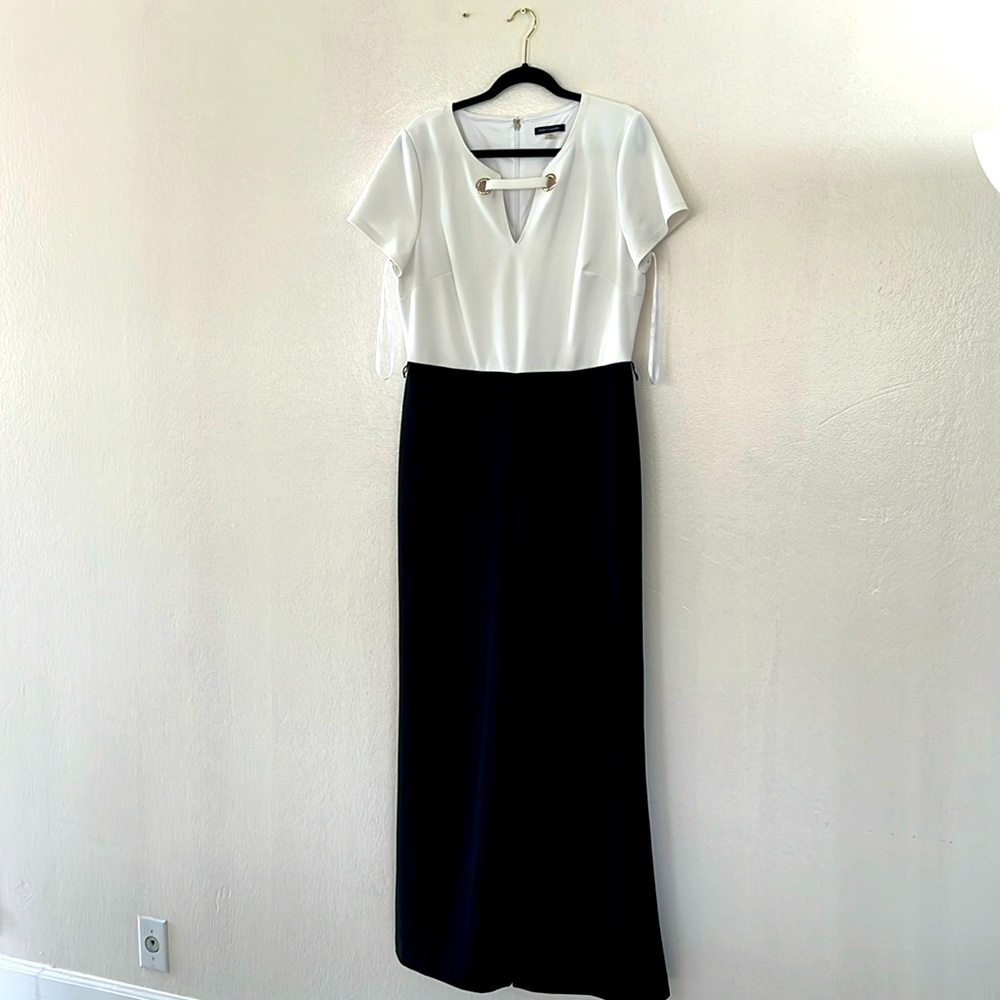 Tommy Hilfiger Jumpsuit, Black and cream, Size 14